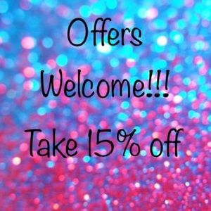 Take 15% anything in my closet!!